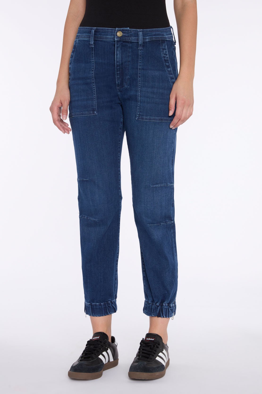 Damen Jeans Darted Boyfriend Jogger Jogger