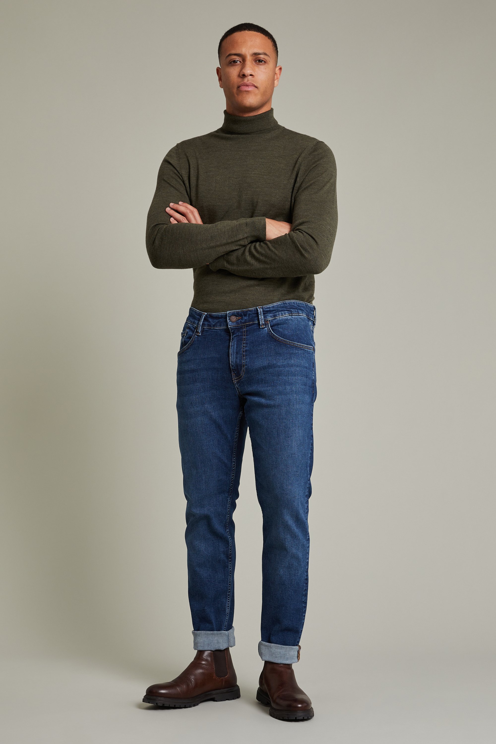Jeans Gerade Passform navy blue