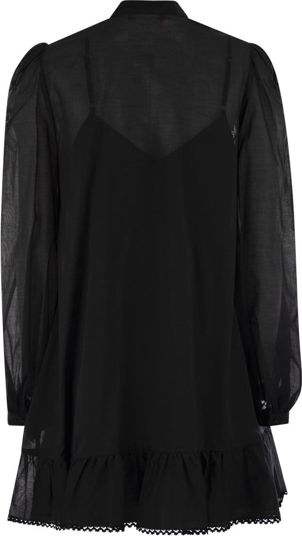 Schwarzes Baumwoll Asteri1234 Kleid