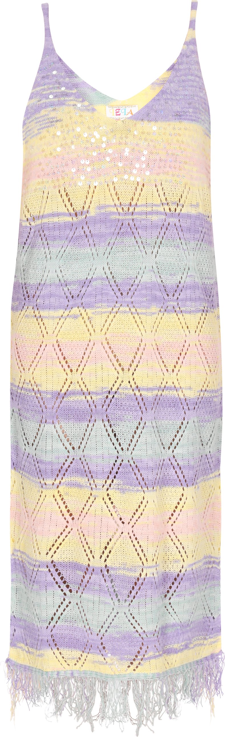 IZIA Kleid Frauen violett mehrfarbig