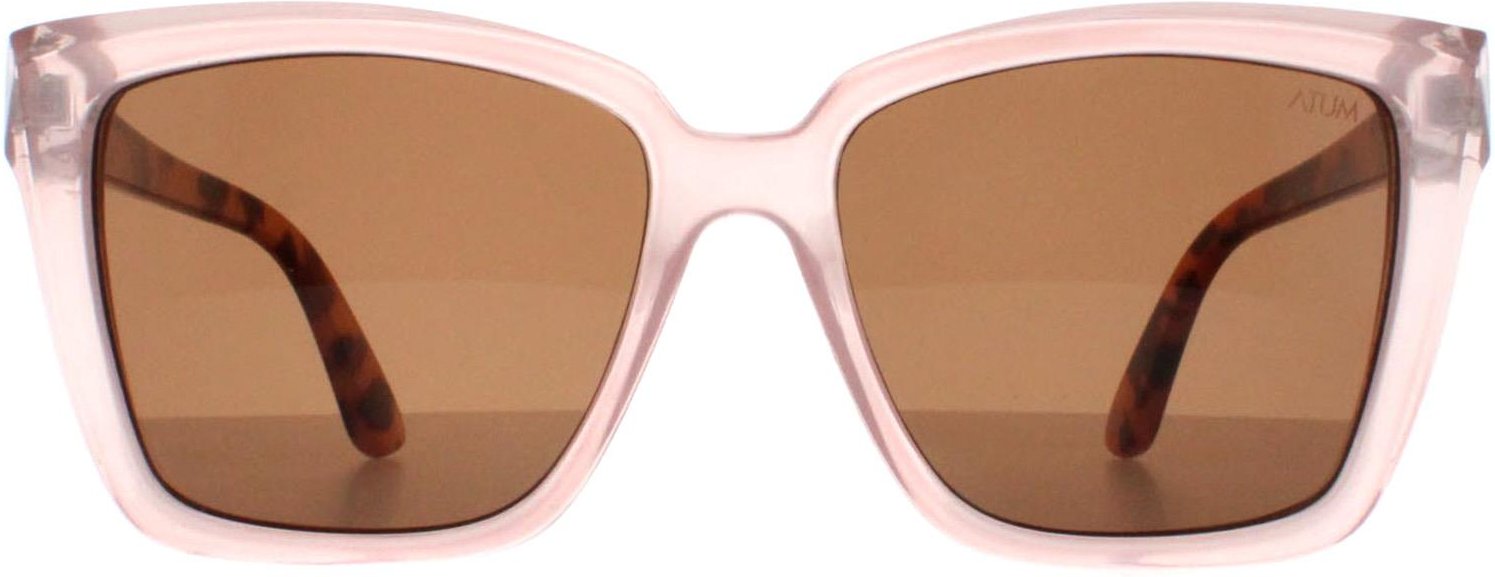 Atum Eden C2 glänzende transparente Sonnenbrille mit braunem Farbverlauf