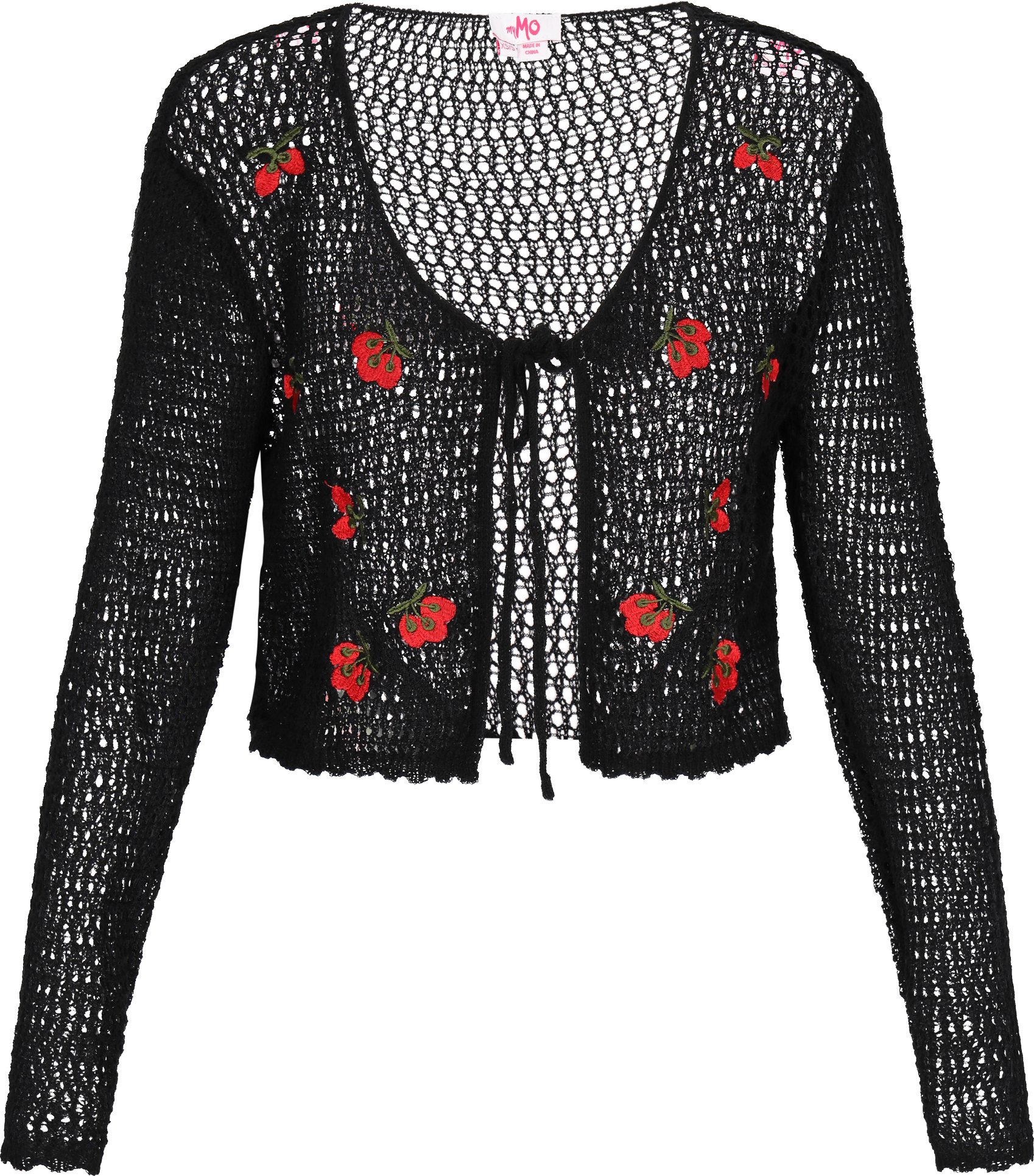 Mymo Strickjacke Frauen Schwarz