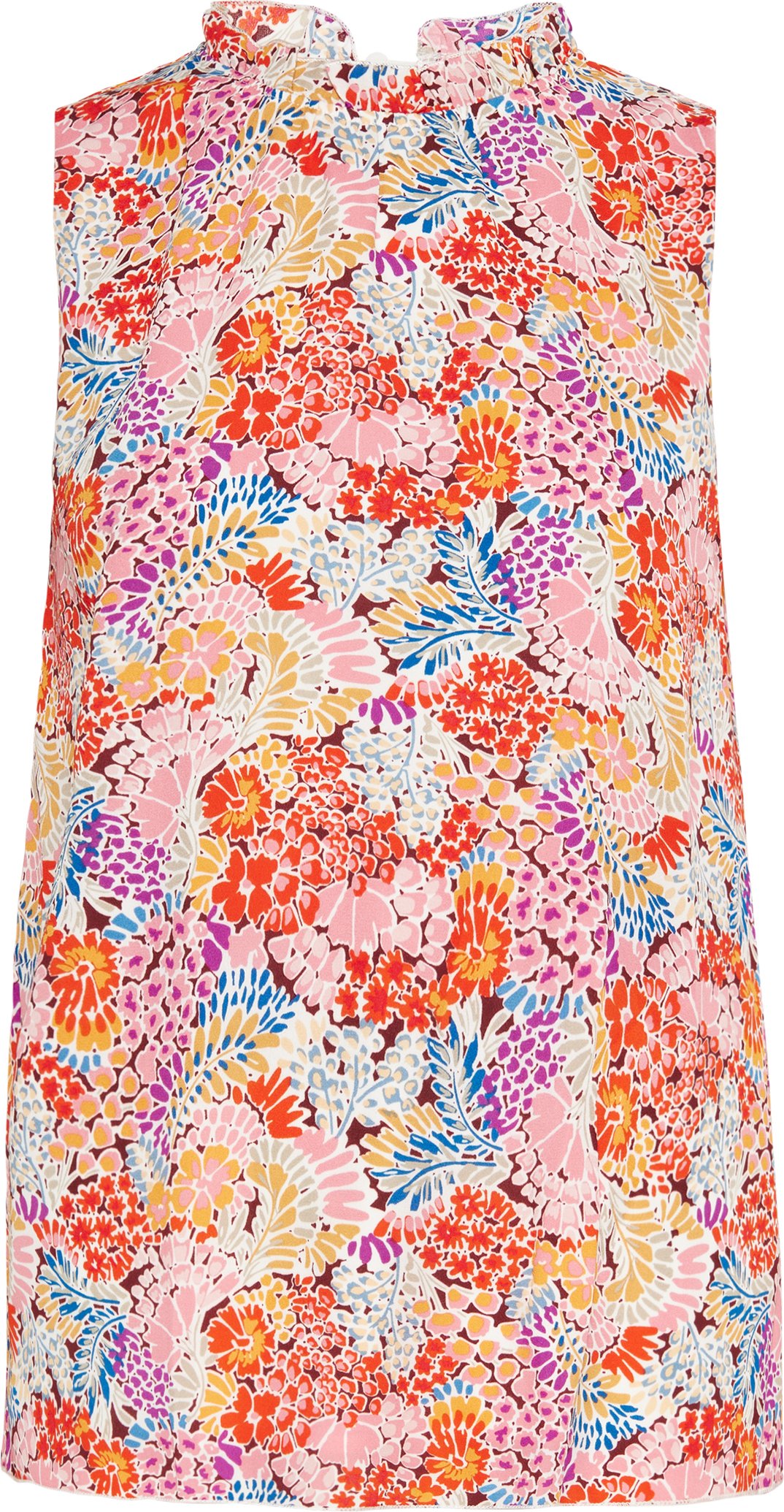 usha Bluse Frauen mehrfarbig rot