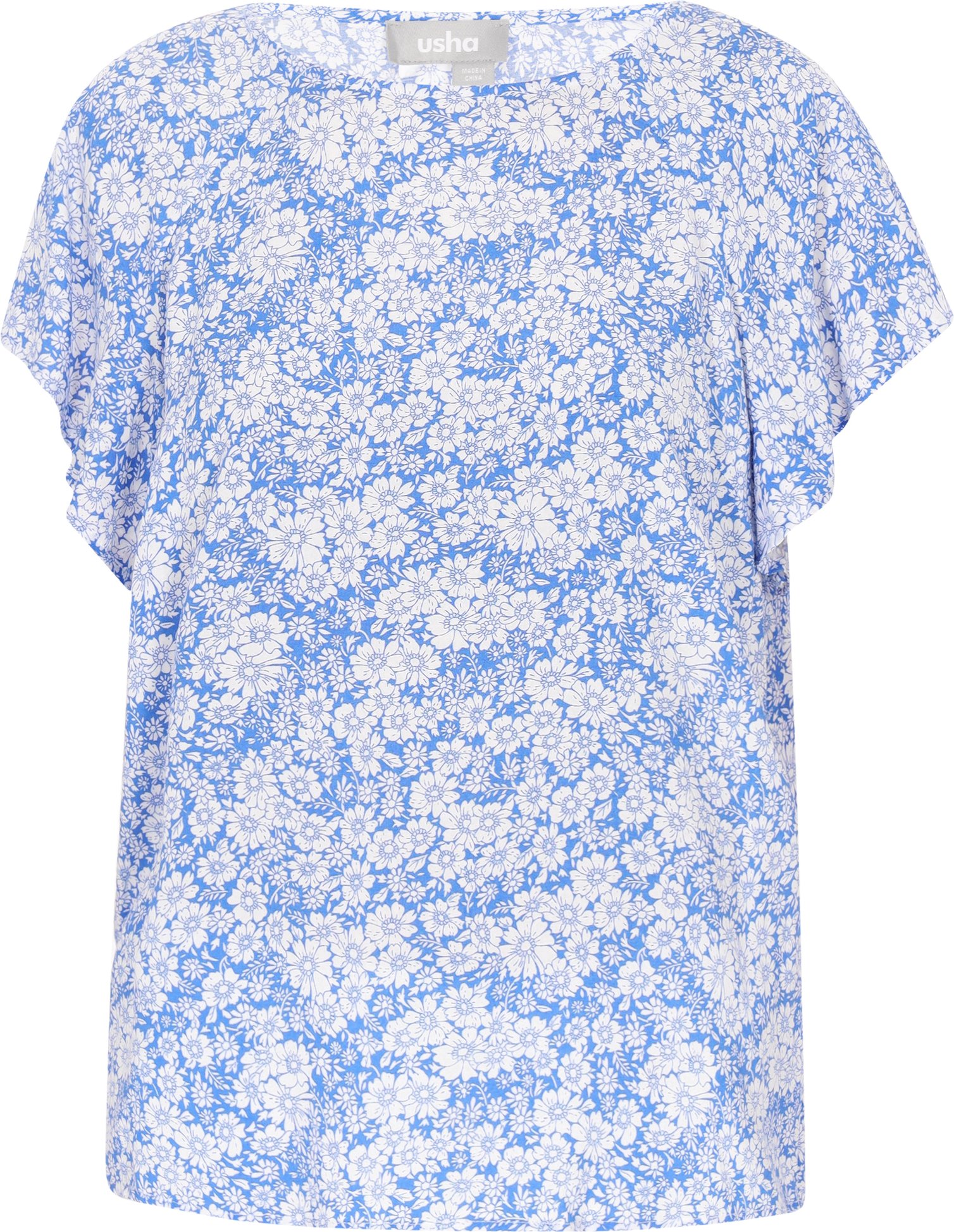 Thumbnail - usha Bluse Frauen blau weiß