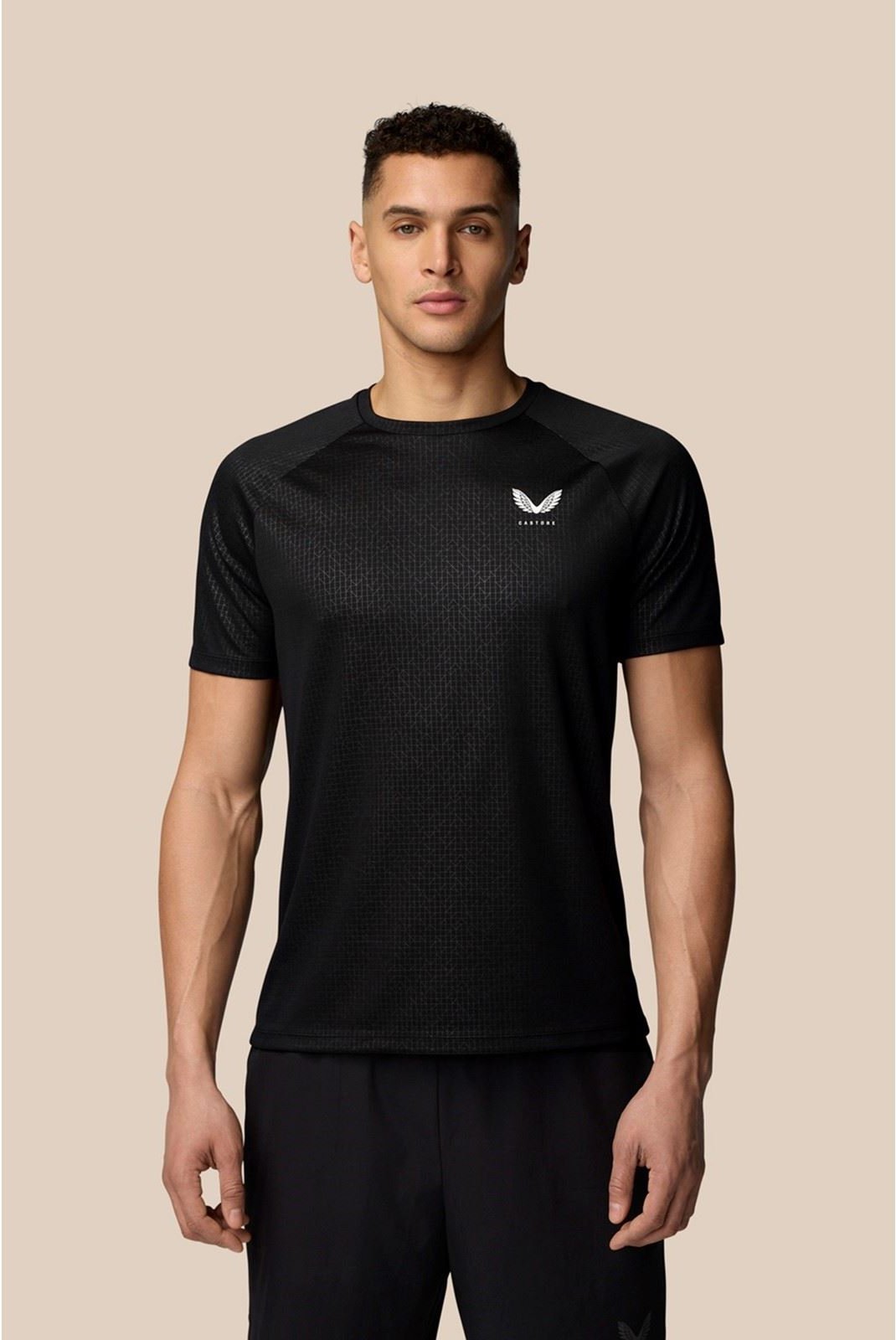 Castore Adapt T-Shirt Polyester Herren Schwarz Sport-T-Shirts