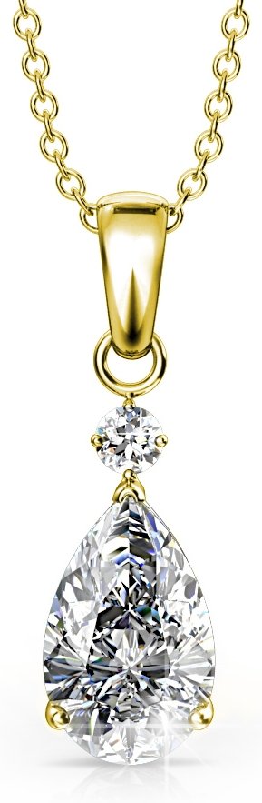 Prinzessinnen-Anhänger - Gold und Kristall