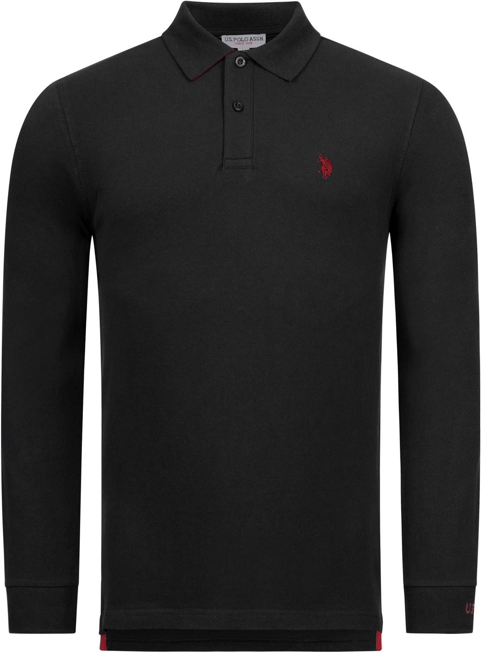 U.S. POLO ASSN. Herren Longsleeve Poloshirt aus Baumwoll-Elasthan