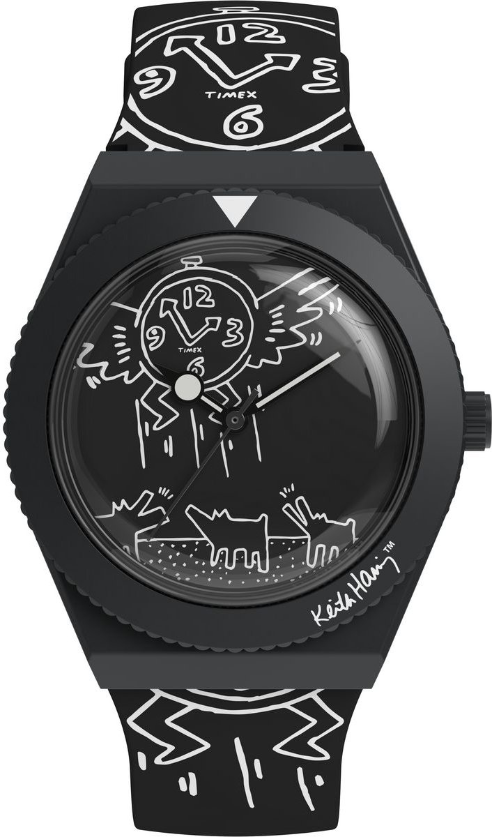 Timex Keith Haring X Q Herren Schwarz Uhr TW2W25600