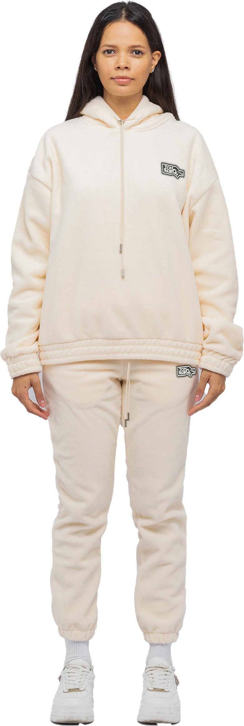 Tom Barron Damen-Fleece-Trainingsanzug mit Abzeichen