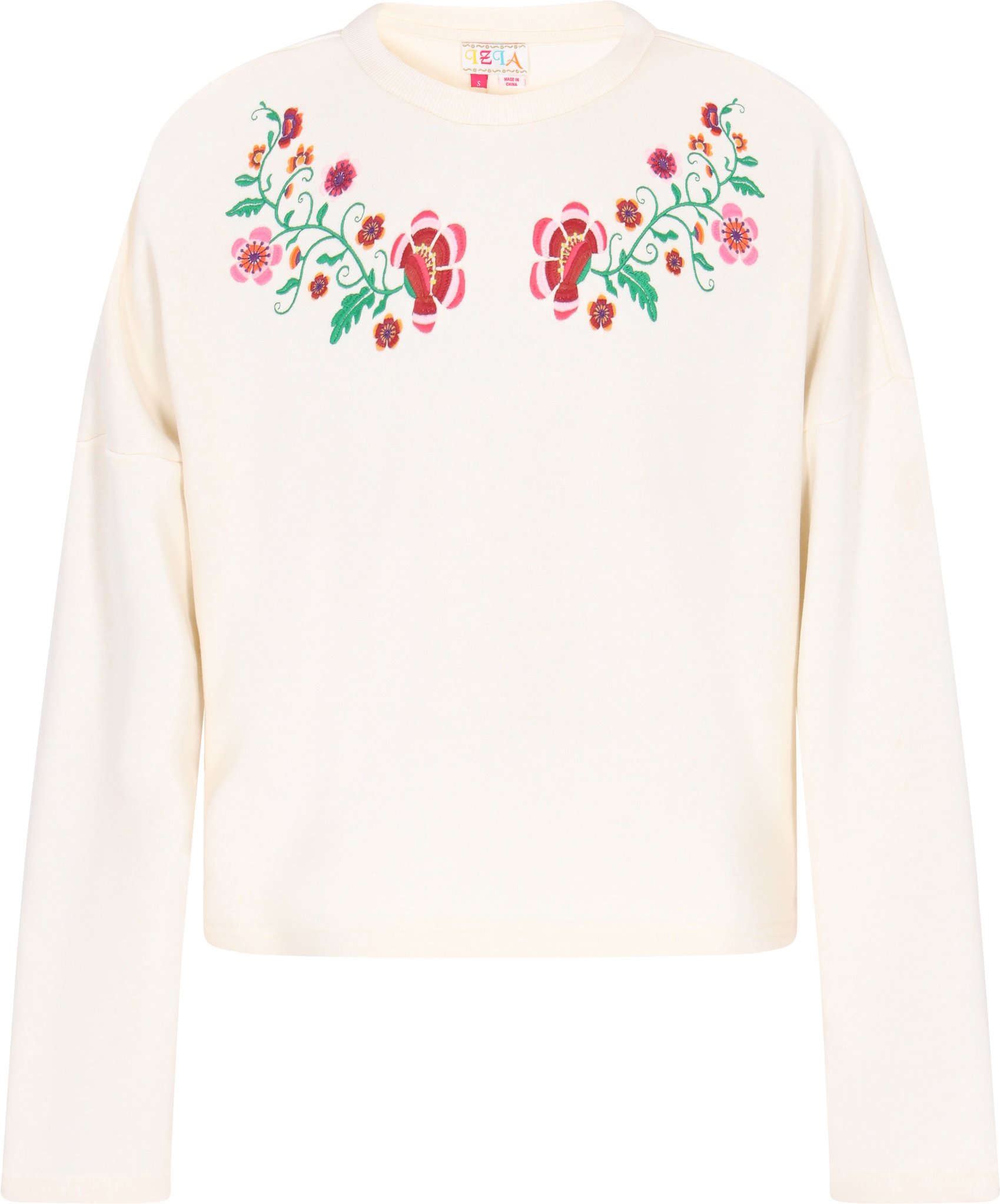 IZIA Sweatshirt Frauen Creme