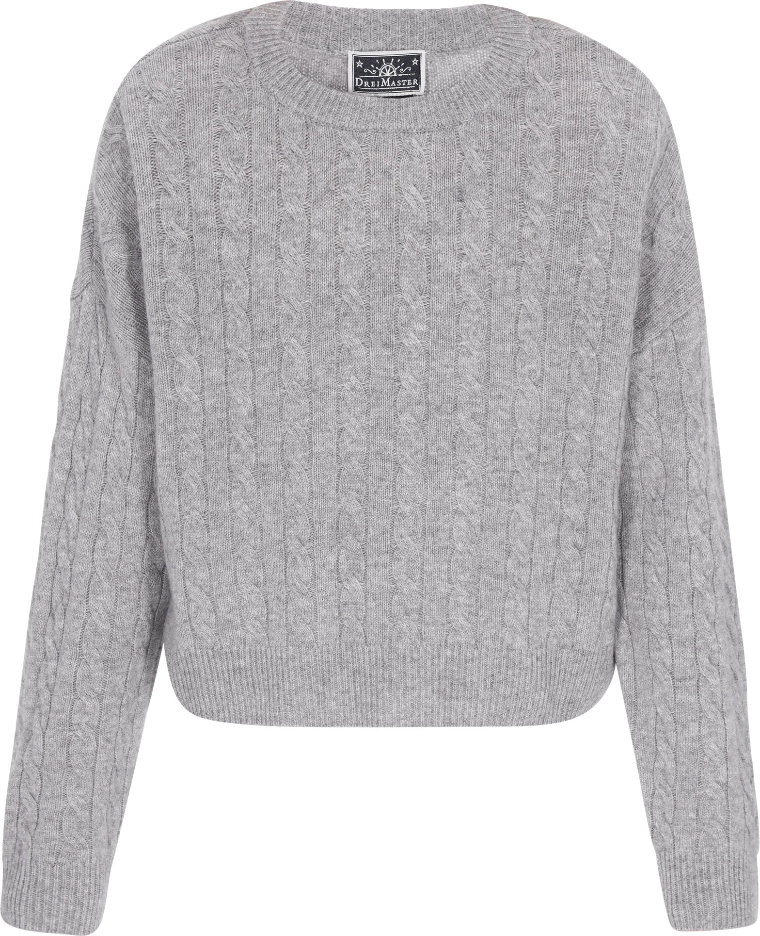 Dreimaster Pullover Frauen HellGrauMelange