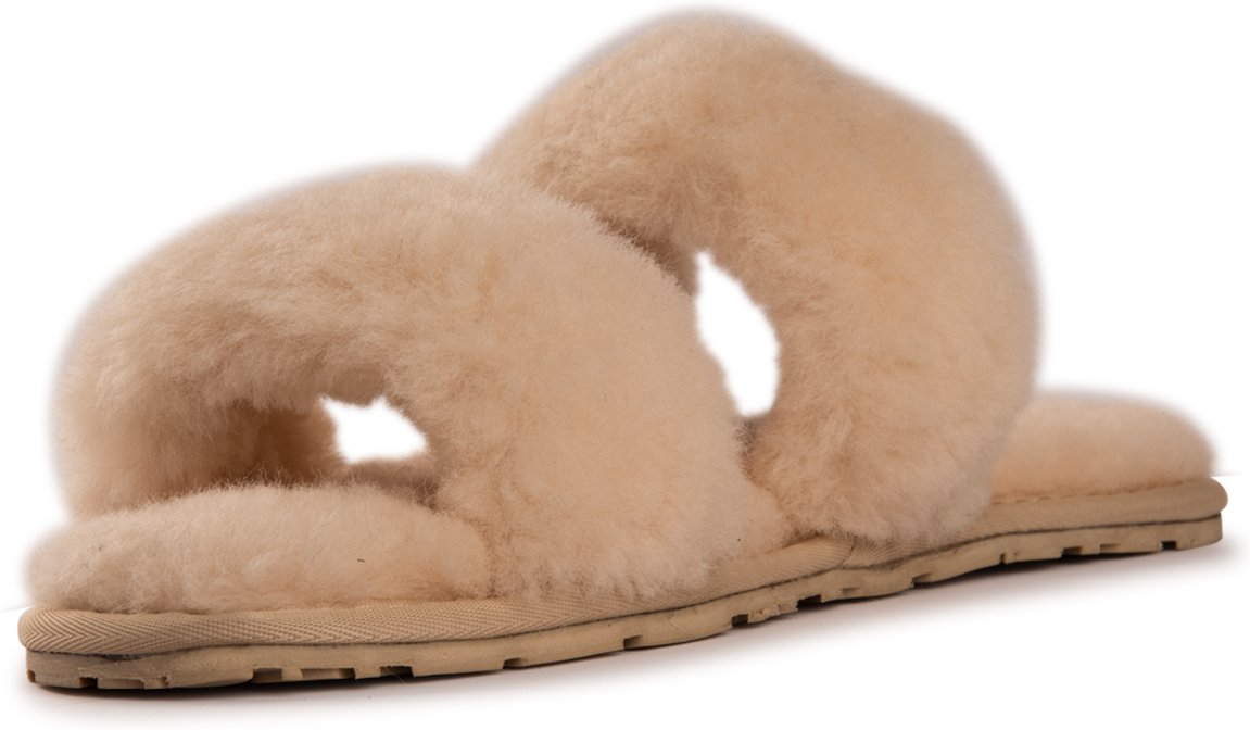 Thumbnail - Aus Wooli Australia Damen Schafsfell Wolle Ballart Sandalen