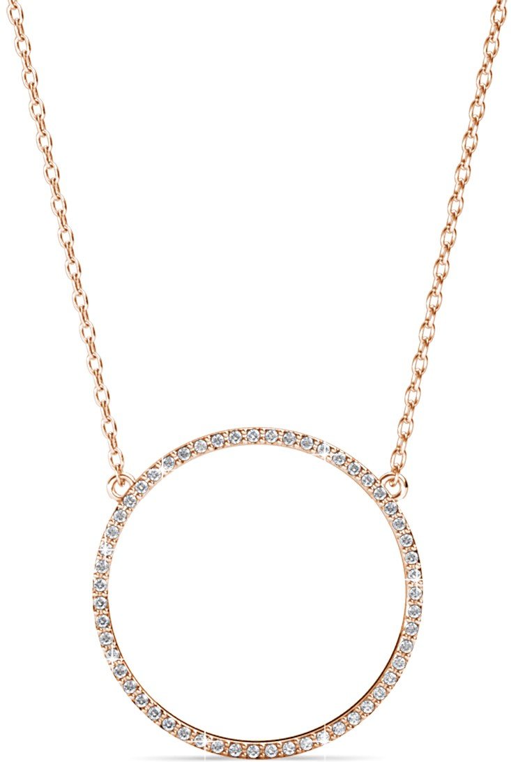 Olina Anhänger - Roségold und Kristall