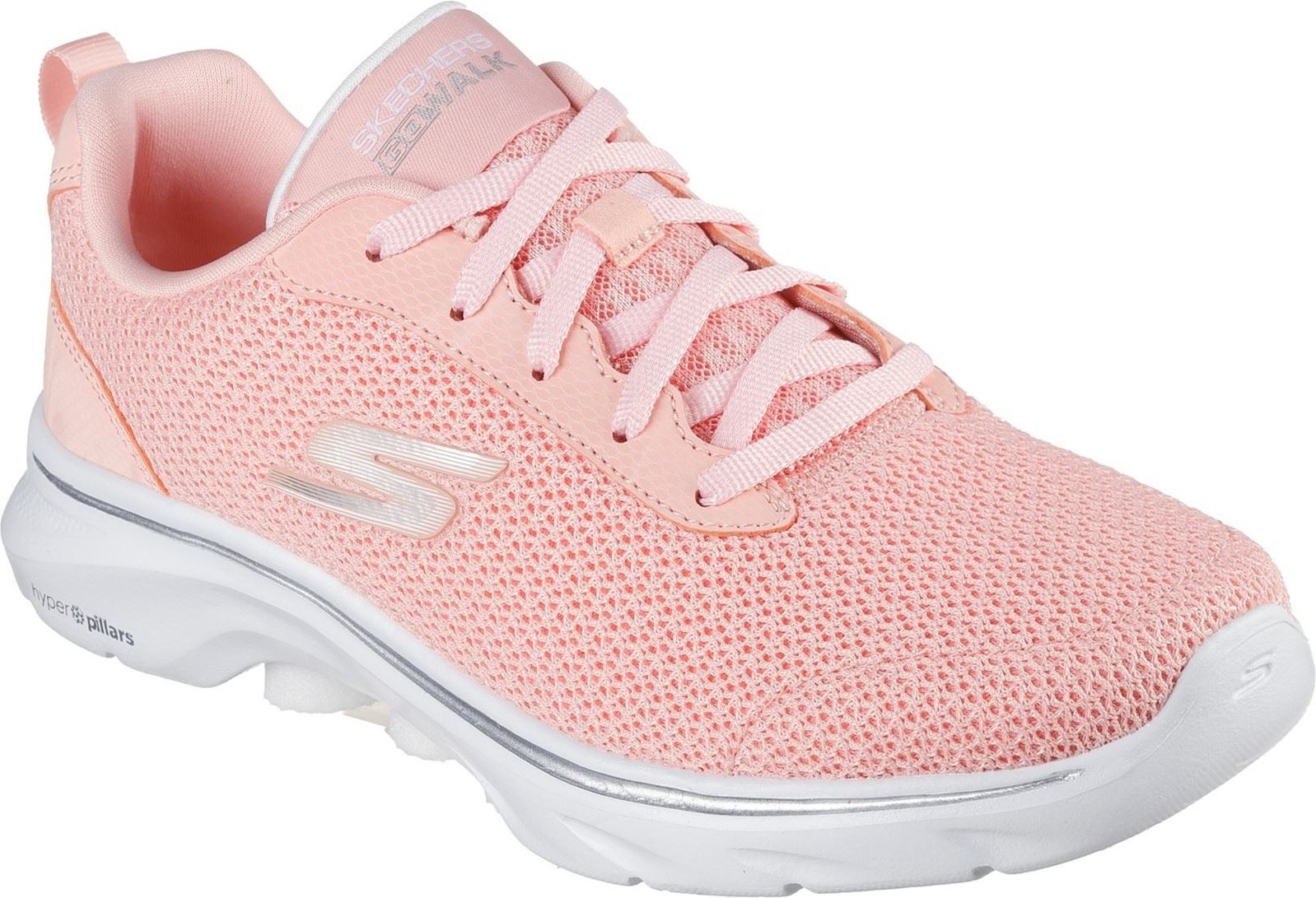Thumbnail - Skechers Go Walk 7 Kaylor Polyester Damen Pfirsich Sneaker