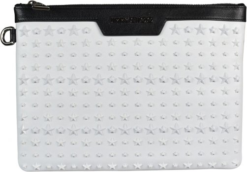 Jimmy Choo Derek clutch Weiß