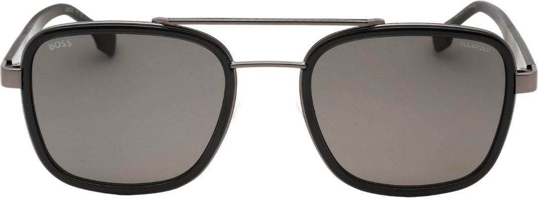 Hugo Boss graue Sonnenbrille mit polarisierten Glasern in dunklem Rutheniumgrau