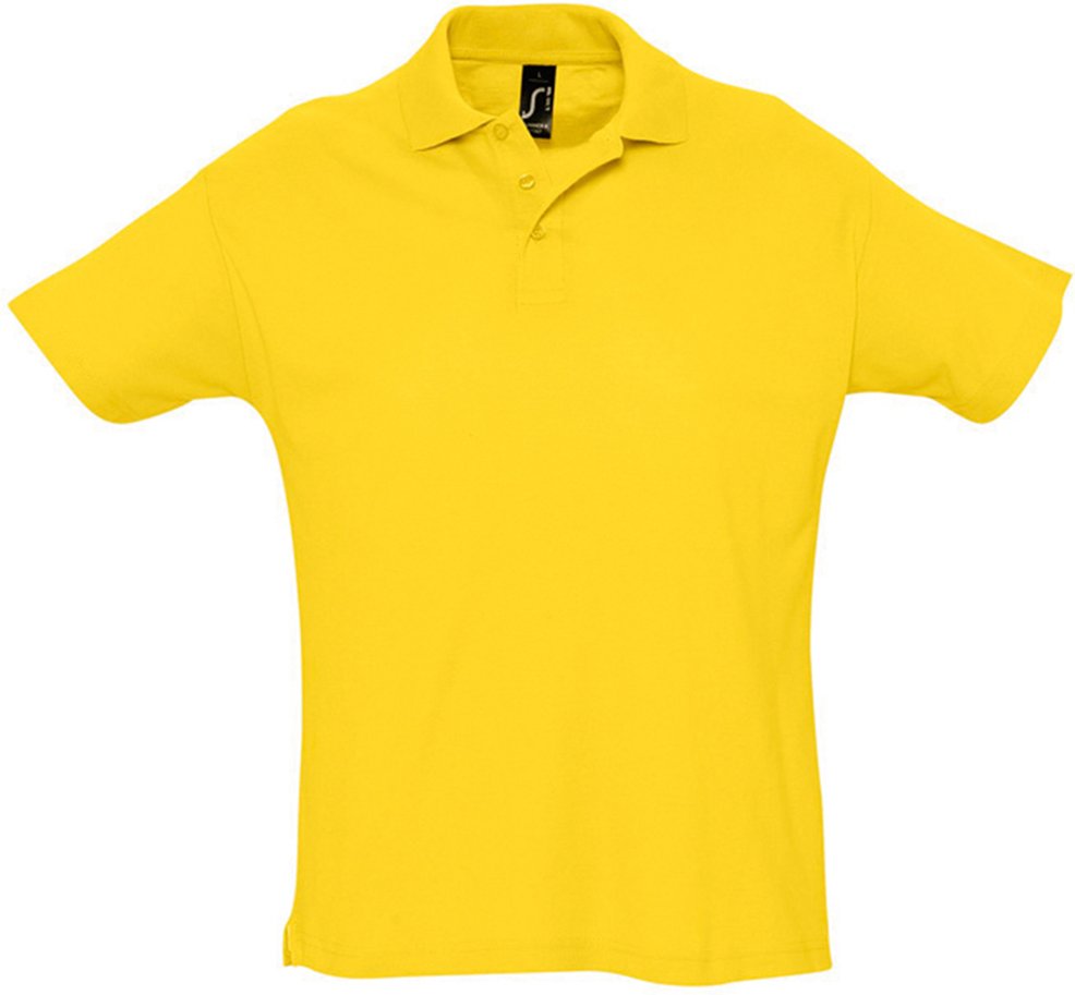SOLS Herren Sommer II Pique Kurzarm-Poloshirt (Gold)