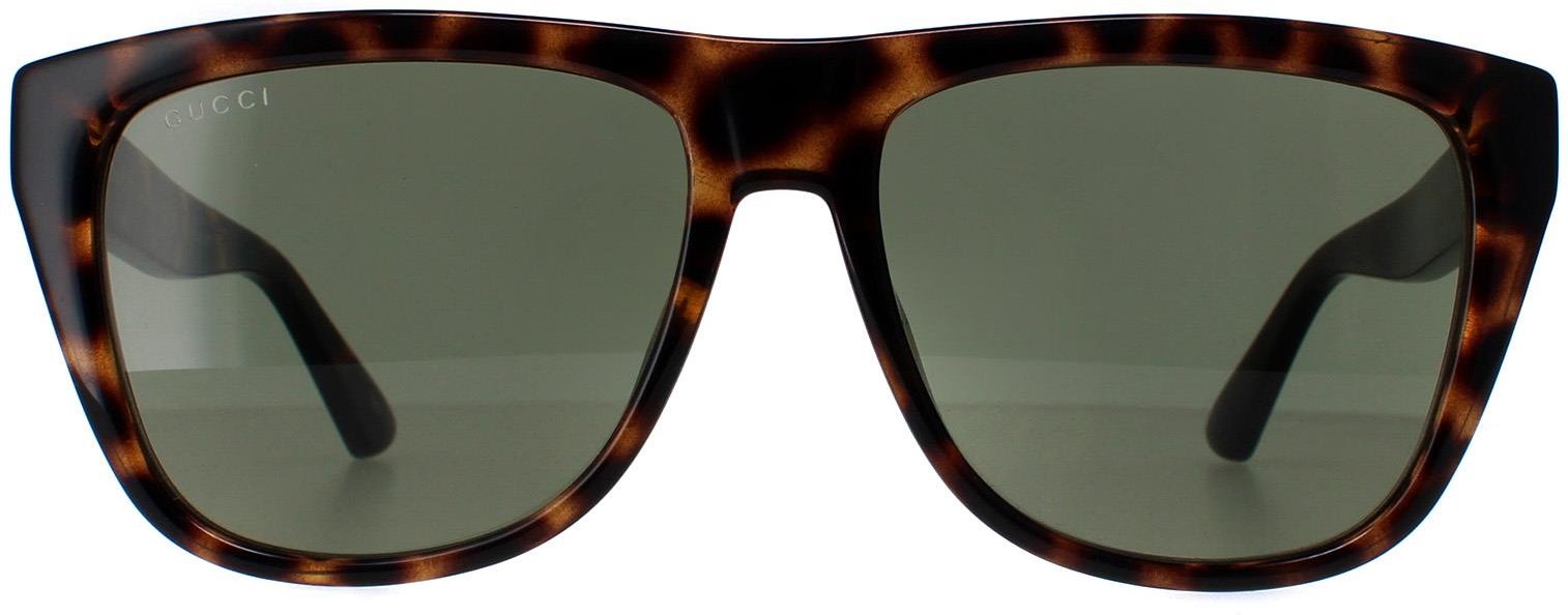 Thumbnail - Gucci Rectangle Herren Havanna Grün GG1345S