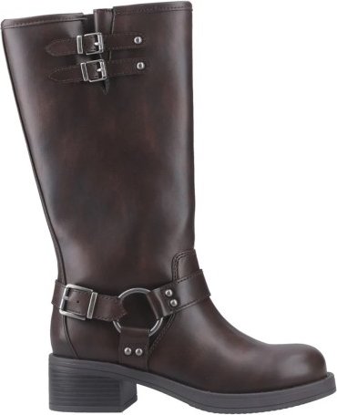 Rocket Dog - "Nash" Biker Stiefel für Damen, Hoch geschnitten (Braun)