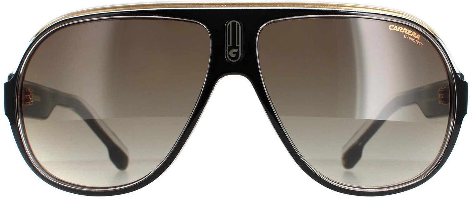 Thumbnail - Carrera Aviator Unisex Schwarz Gold Braun Gradient Speedway/N