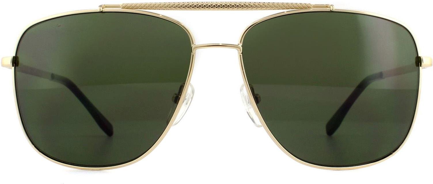Lacoste Aviator Unisex-Sonnenbrille in hellem Gunmetalgrau