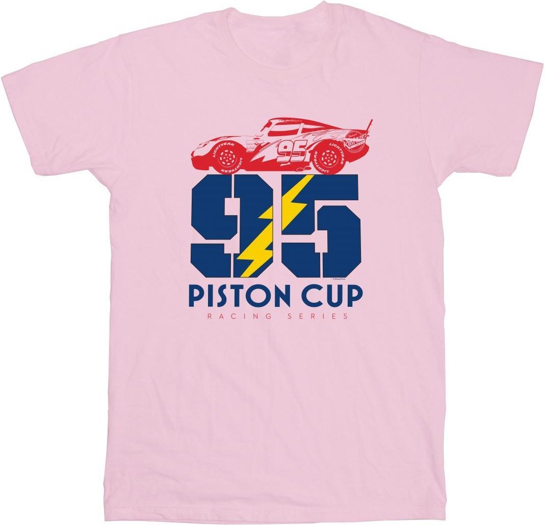 Disney Herren Cars Piston Cup 95 T-Shirt (Babyrosa)