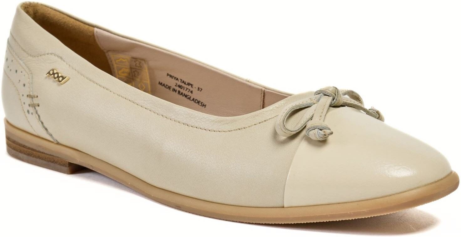 Pod Priya Leder Damenschuhe in Taupe