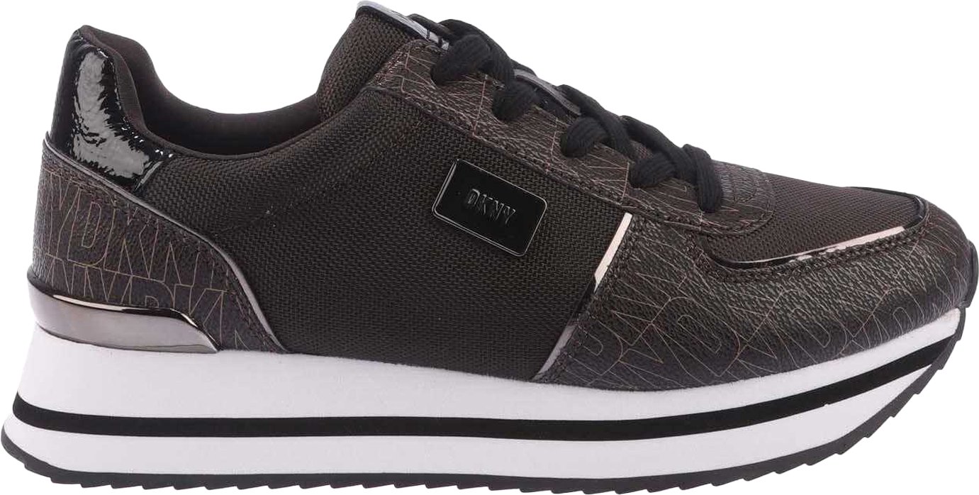 DKNY - "Davie" Sneaker für Damen, Zum Schnüren (Braun)