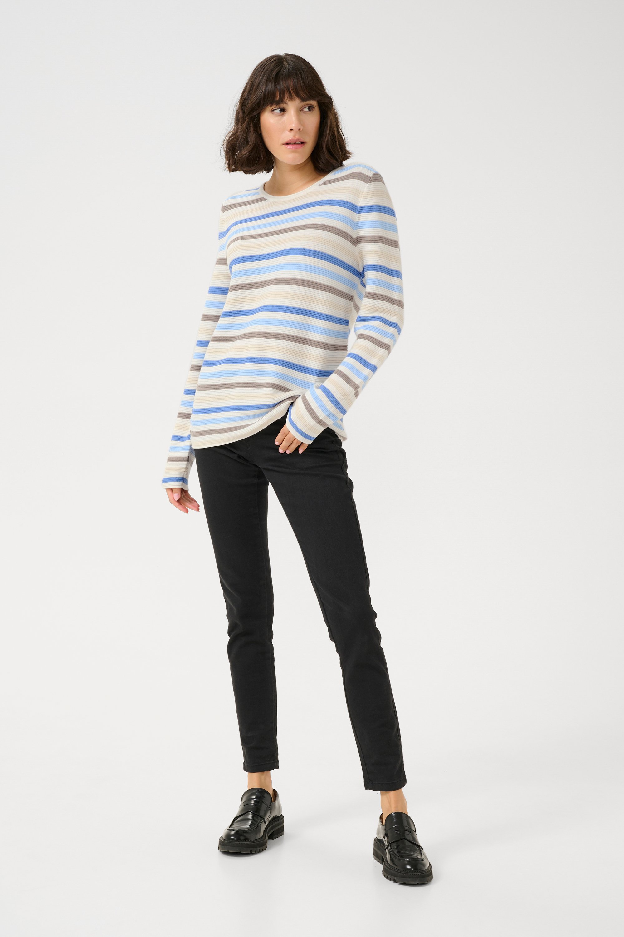 Strickpullover Regular fit blue white