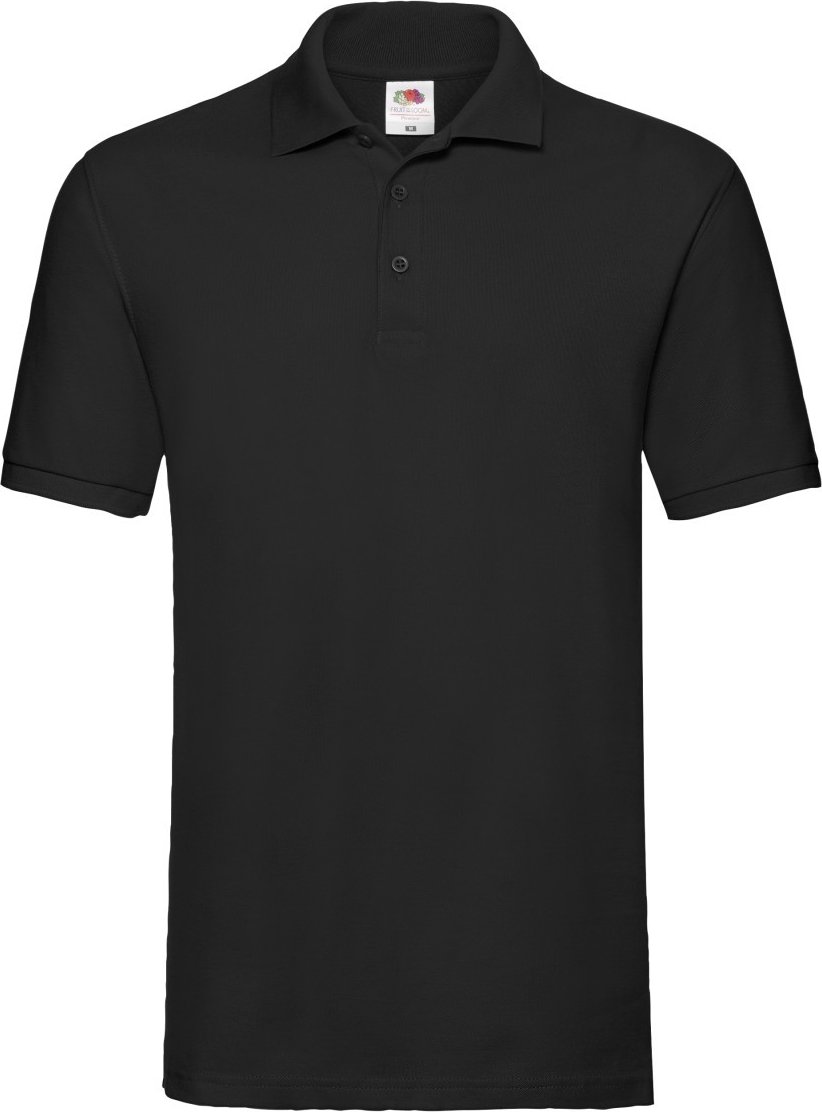 Fruit of the Loom - "Premium" Poloshirt für Herren (Schwarz)
