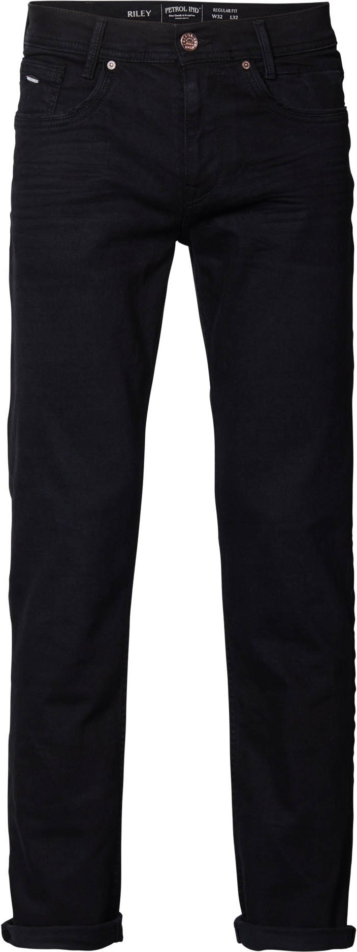 Petrol Industries - Regular Fit Jeans Riley Herren - Schwarz