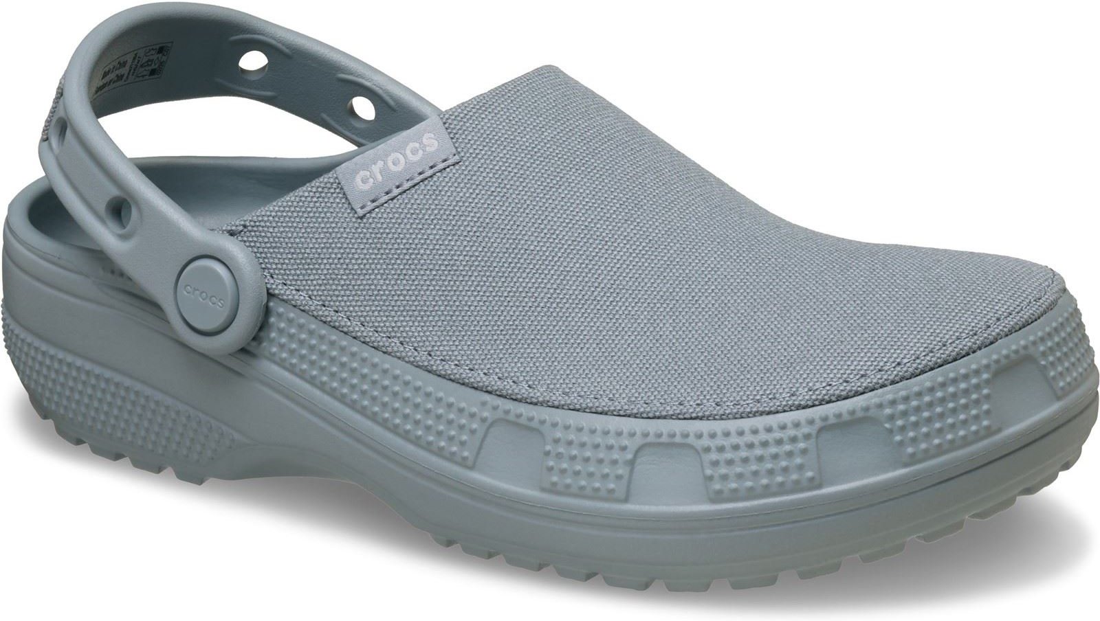 Crocs Classic Gefertigte Textil Damen Clogs in Beton