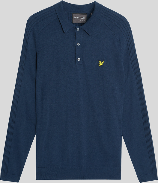 Thumbnail - Lyle & Scott Golf Langarm-Poloshirt – Blau