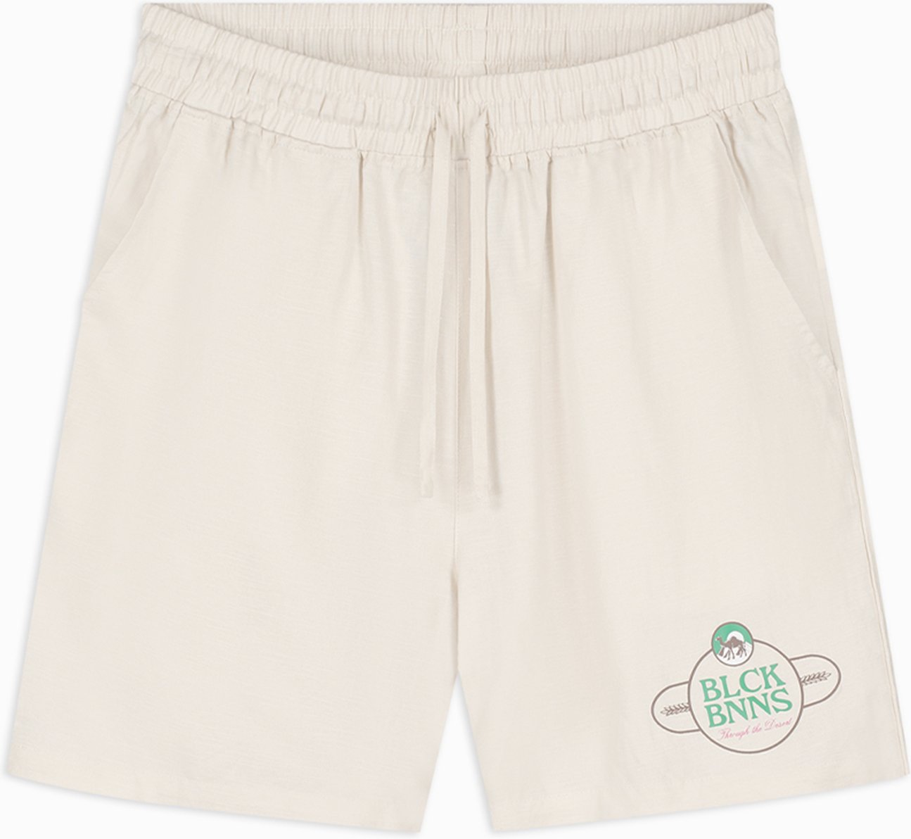 Schwarze Bananen, Nomad Leinen Shorts, Sand