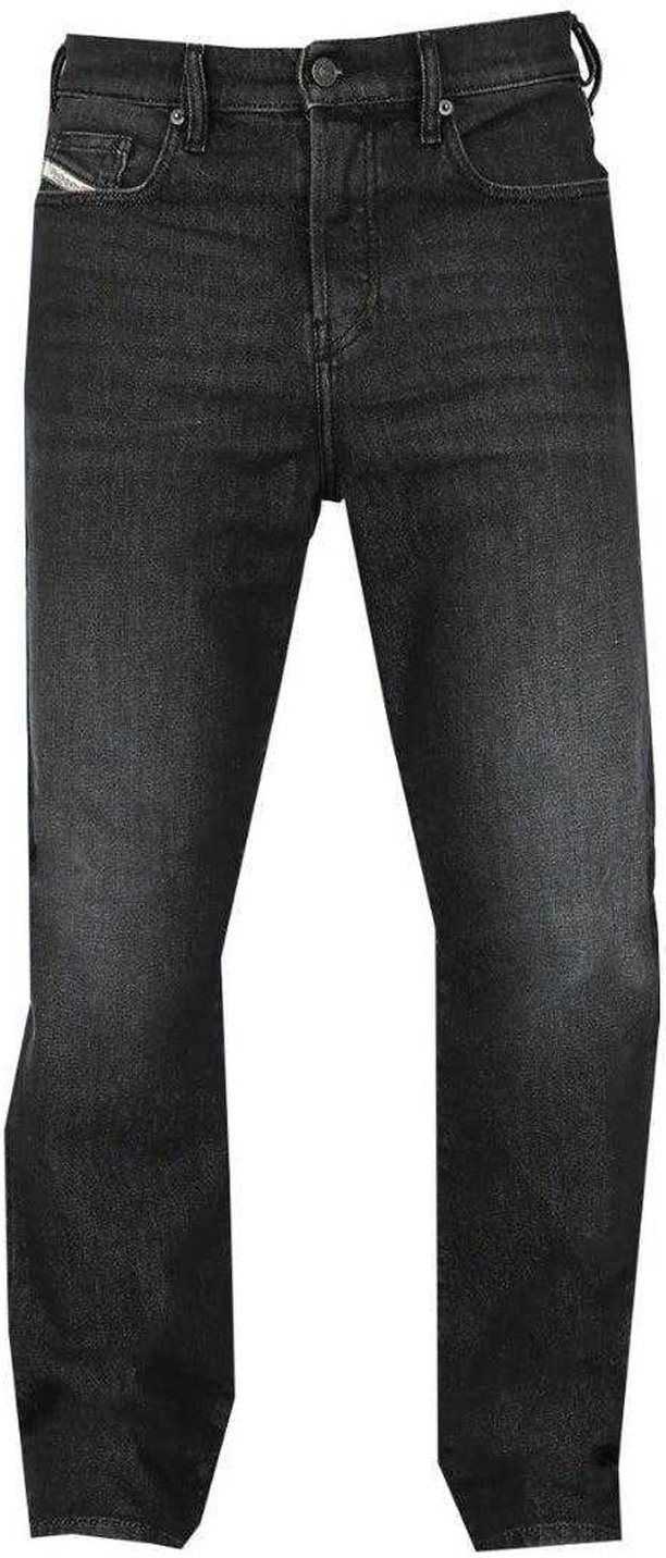 Diesel Herren D-Viker Gewaschene Jeans (Schwarz)