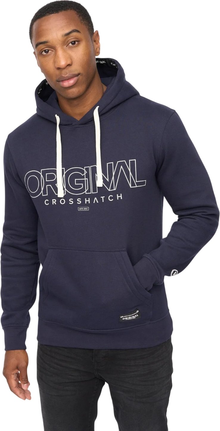 Crosshatch - "Carrimoore" Kapuzenpullover für Herren (Marine)