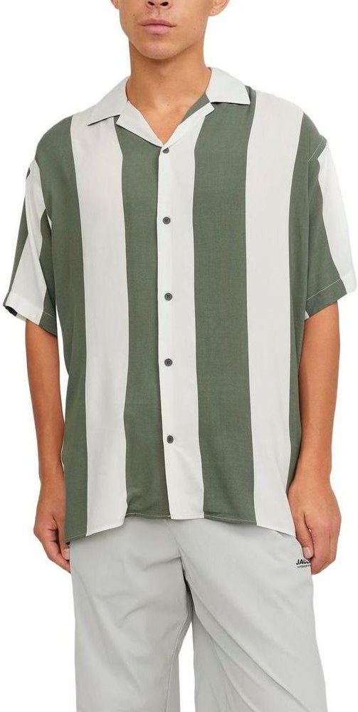 Gestreifte Kurzarmbluse