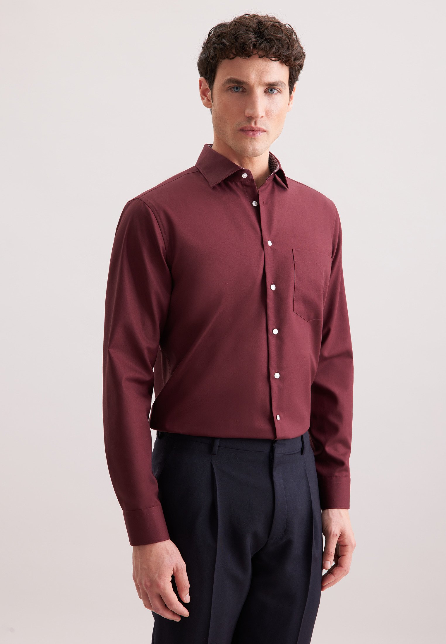 Business Hemd Herren Rot