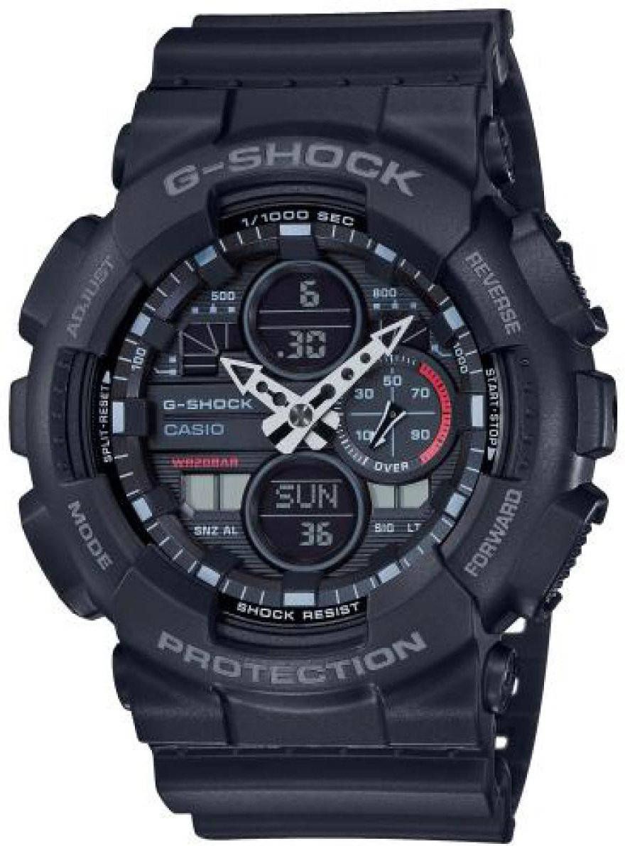 Casio G-Shock Herren Schwarz Uhr GA-140-1A1ER