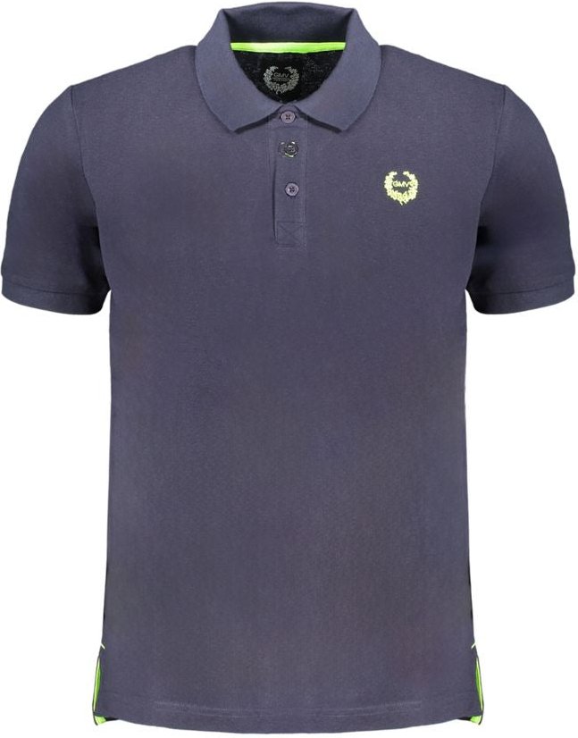Gianmarco Venturi Blauer Baumwoll-Polo-Shirt für Herren