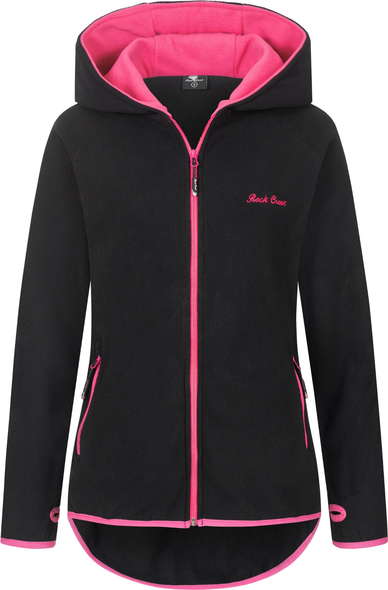Rock Creek Fleecejacke Schwarz
