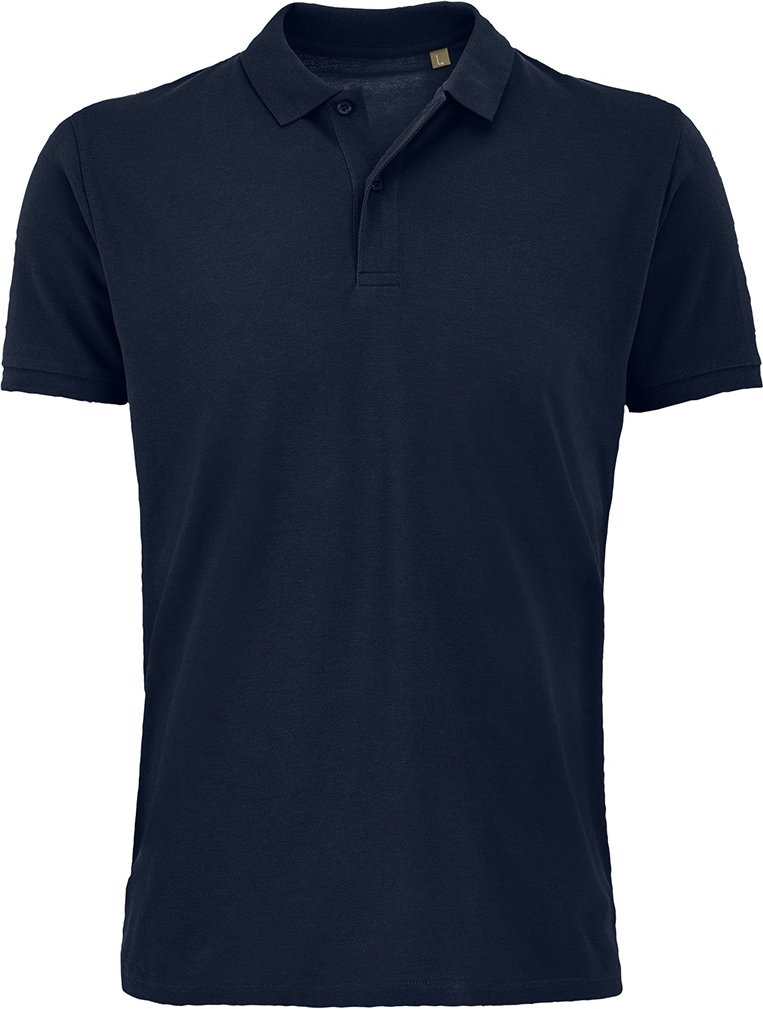 SOLS Herren Planet Pique Bio-Polohemd (Marineblau)