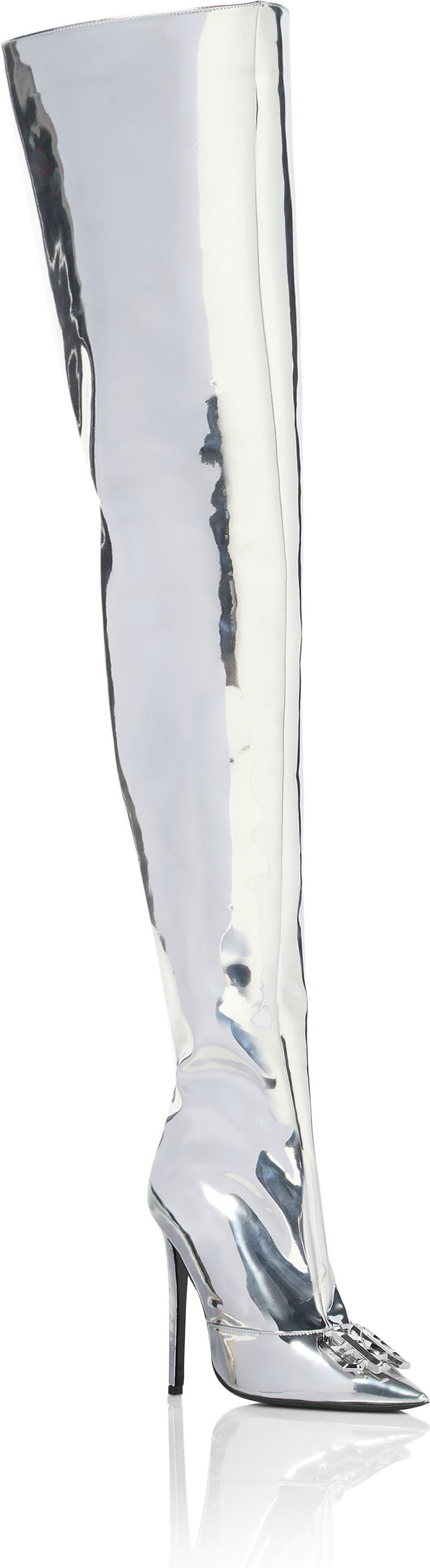 Mirror Boots Hi-Heels Overknees Gothic Plein