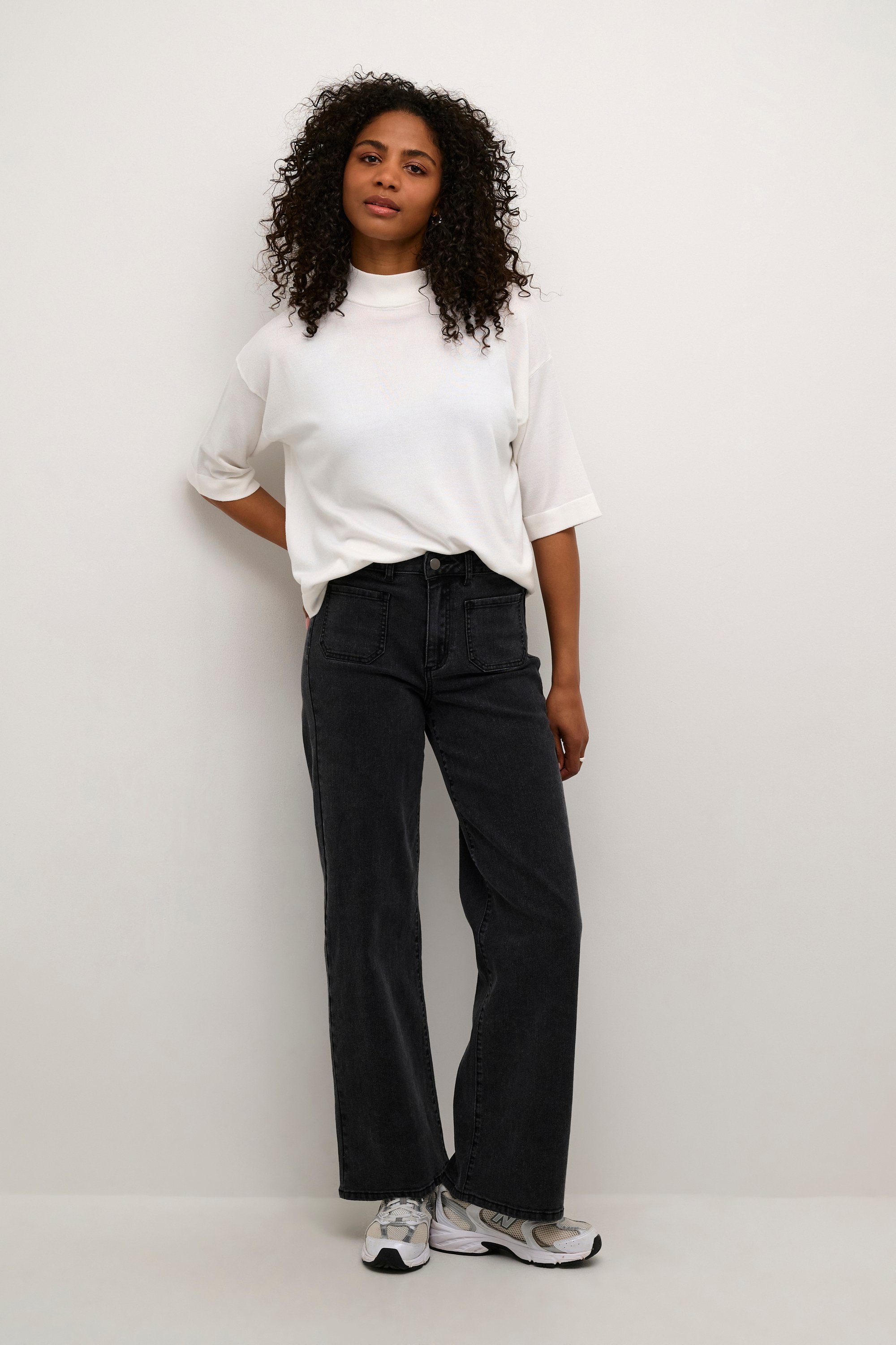 Strickpullover Lockere Passform white