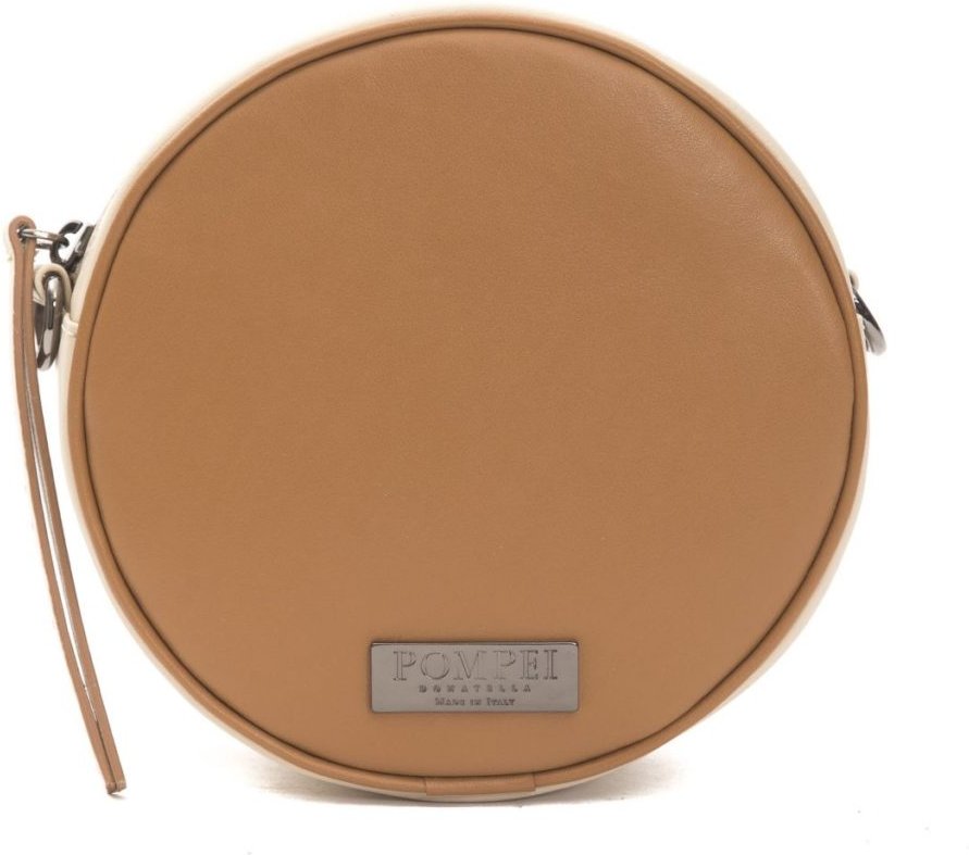 Pompei Donatella Sac à main en cuir brun pour femmes
