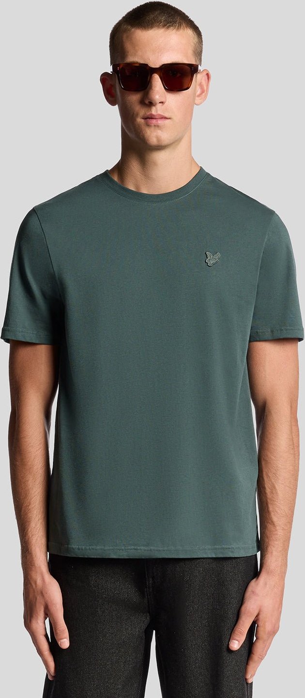 Lyle & Scott T-Shirt aus superfeiner Baumwolle – Grün