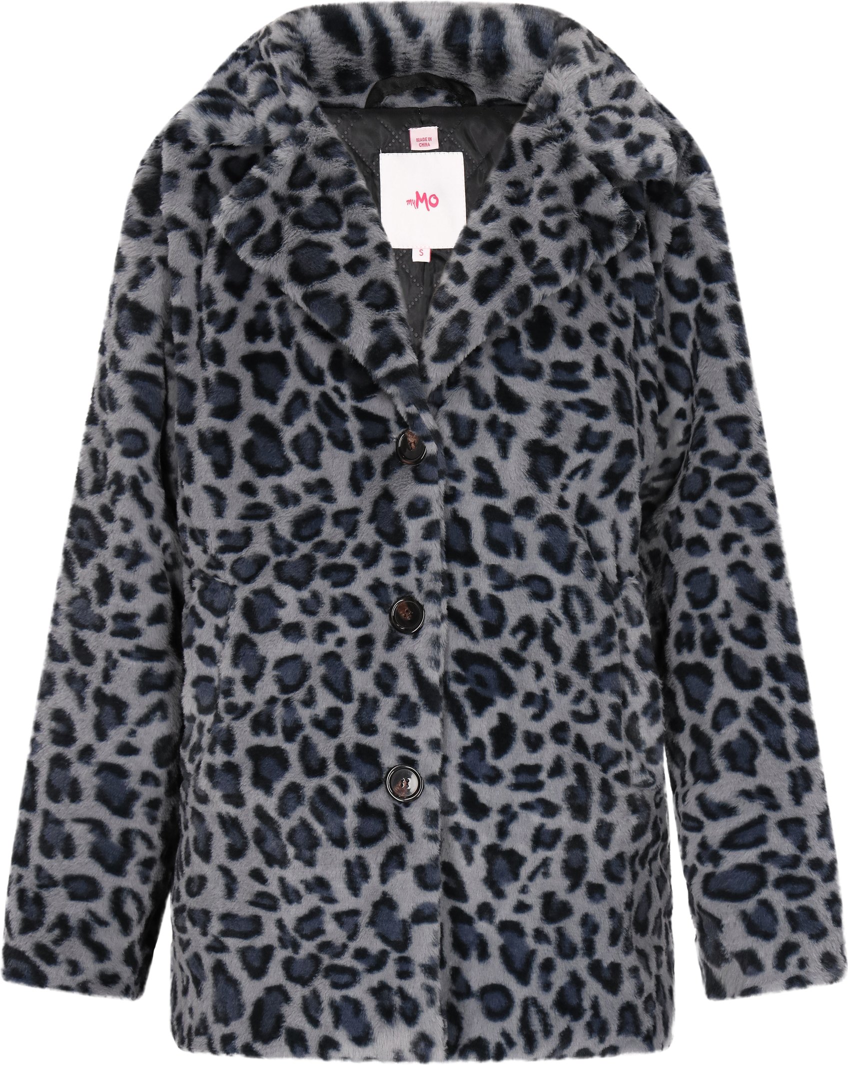 Mymo Mantel Damen Blau Mehrfarbig