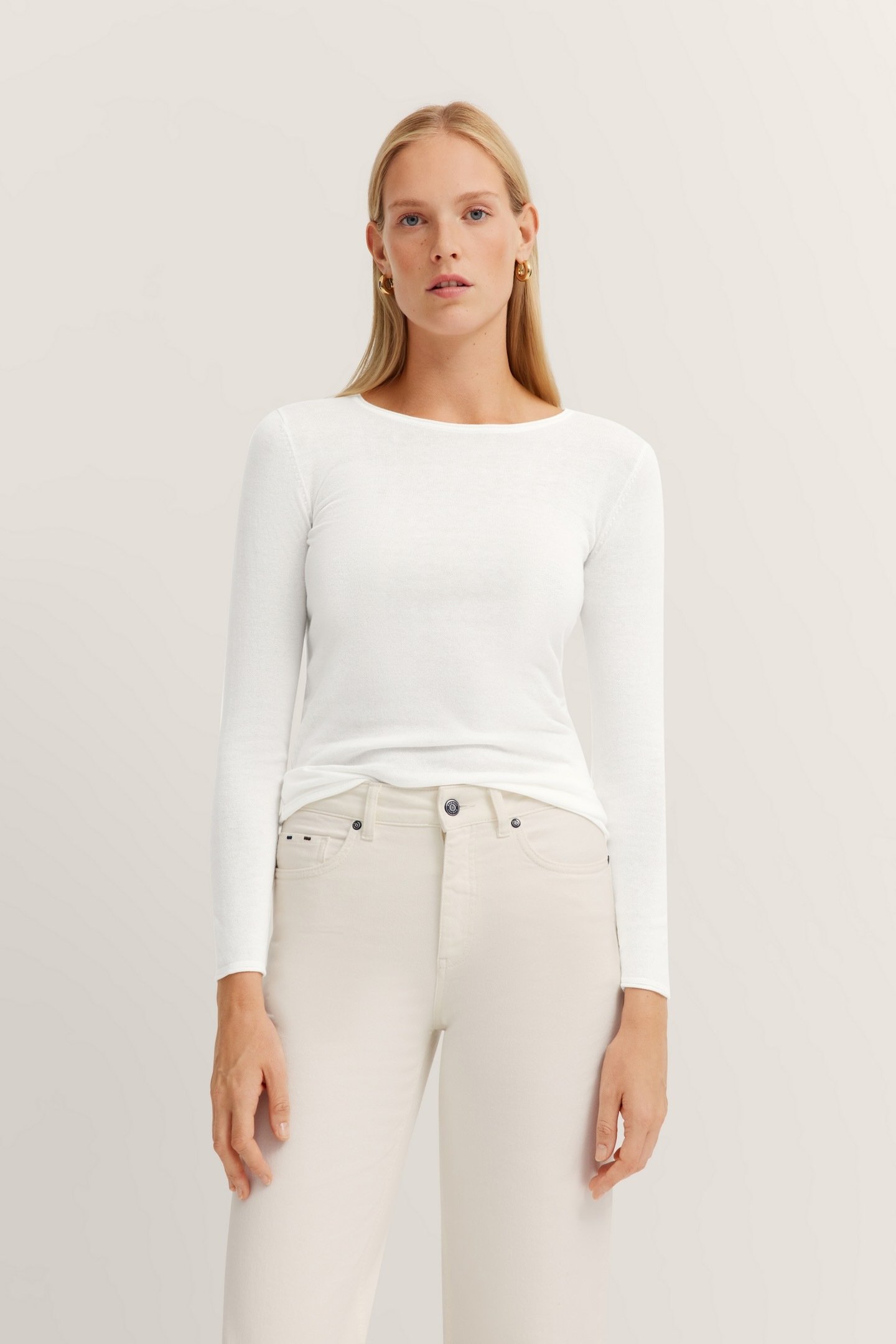 Bugatti Damen Shirt mit Rundhals & langem Arm