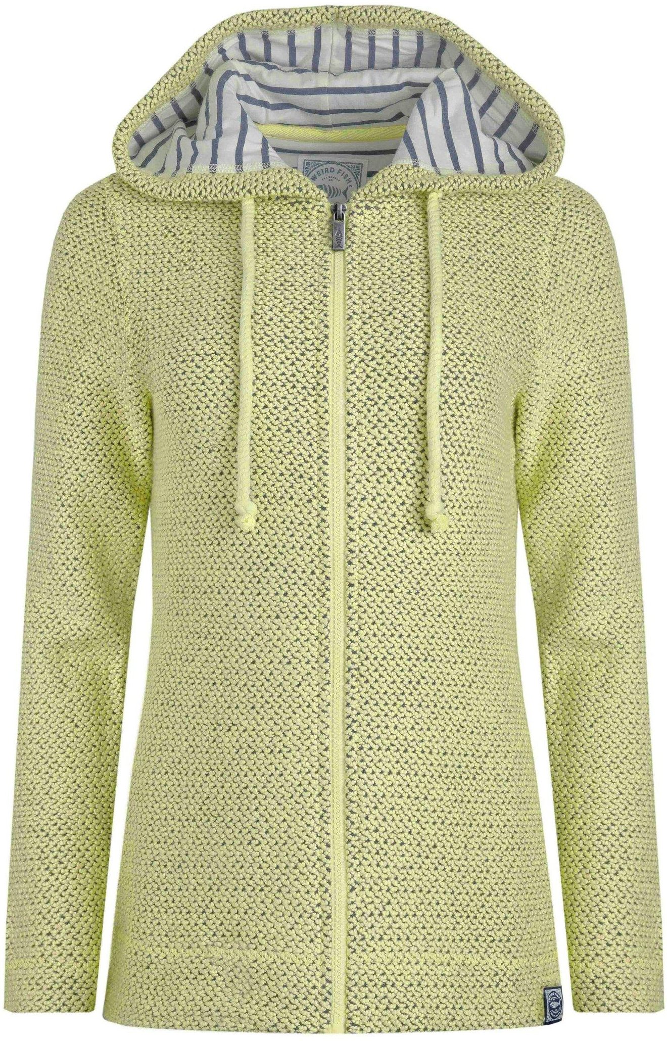 Weird Fish - "Chicoa" Hoodie mit durchgehendem Reißverschluss für Damen (Selleriegrün)