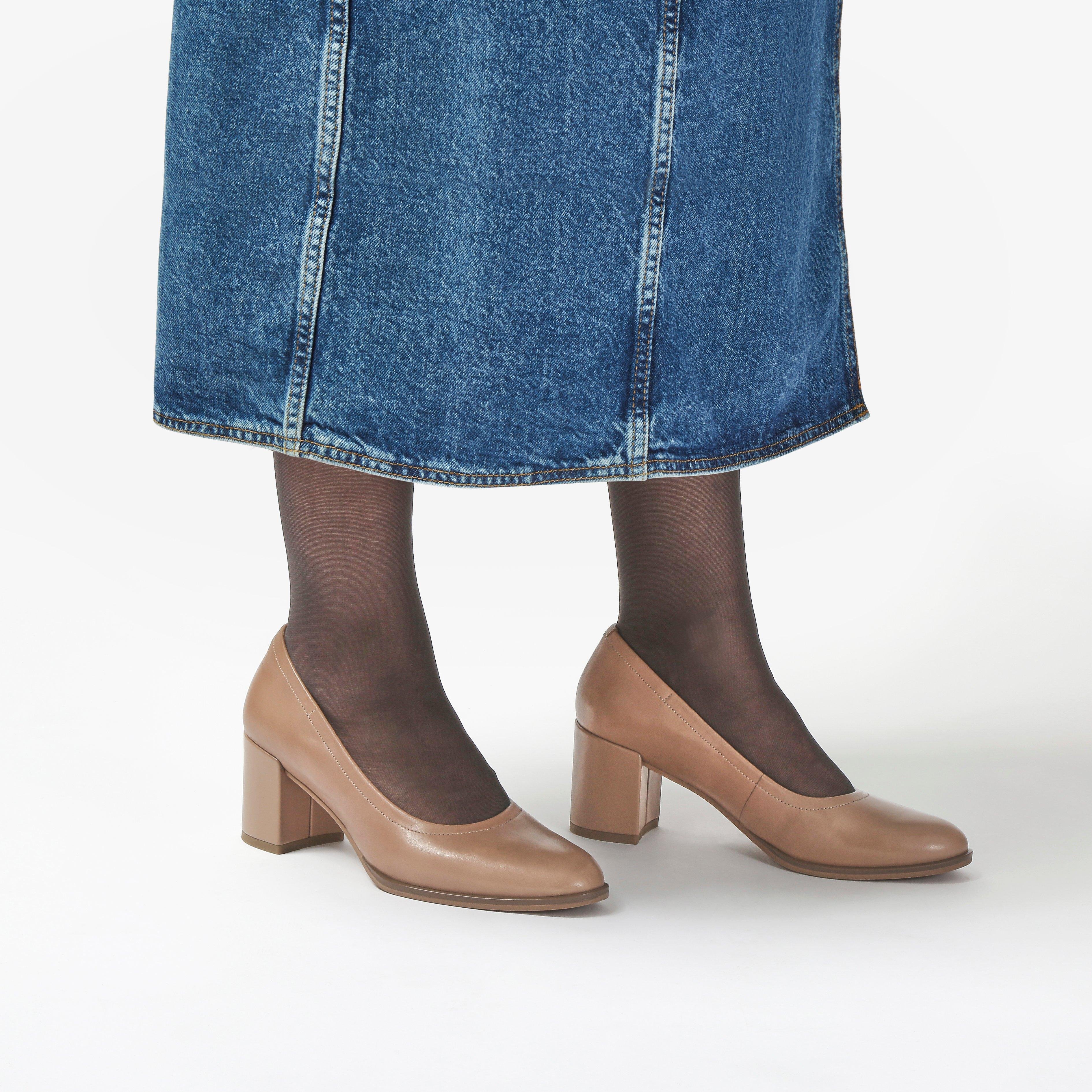 Freva55 Court Praline Leder Schuhe